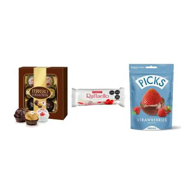 Caja Regalo Ferrero Collection + Raffaello + Picks Pergale